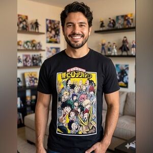 My Hero Academia Black Graphic Tee